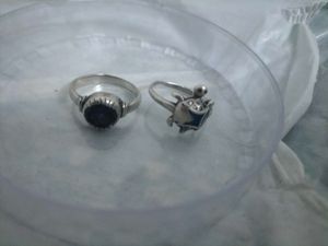 2 Rings Of Pure Silver