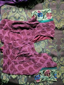Pure Georgette Saree With Blouse