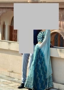 Blue Shaded Lehenga