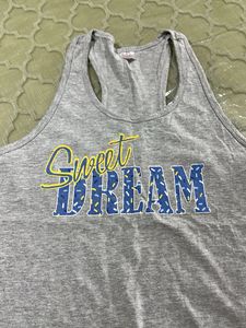 Gray Tank Top - Sweet Dream Size US L