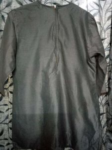 Elegant short gray kurta