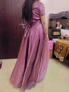 Elegant Mauve Party Gown