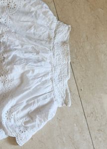 White Tiered Skirt