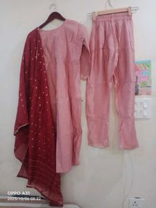 Heeposh brandPink Embroidered Kurta Set