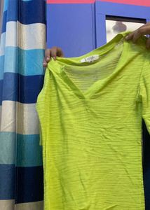 Lime Green Top see through
