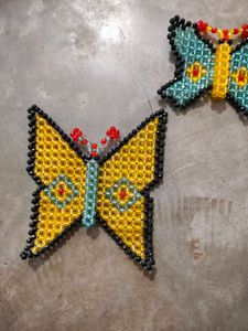 Beaded Butterfly Brooches