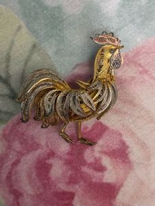 Vintage Rooster Brooch