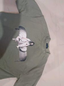 Olive Green Graphic Tee