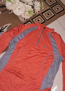Zipped Full Sleeves Tshirt