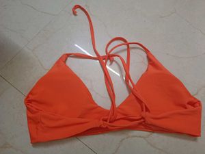 Bright Orange Bikini Top