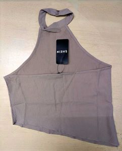 Halter Neck Short Top with Pants