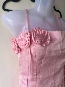 Pink floral dress