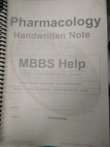 Pharmacology Handwritten Notes - MBBS