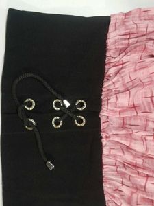 Pink Checkered Tie Top