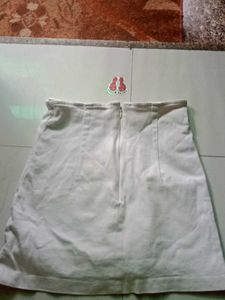 Short Skirt In White