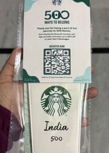 ✨ Starbucks India 500 Bag Tag/Charm – Original