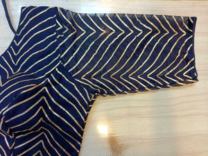 Striped Navy Blouse