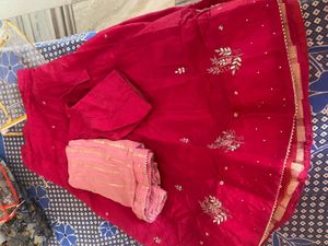 Pink Lahenga Choli