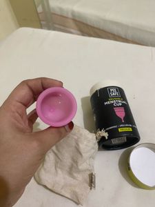 Pee Safe Reusable Menstrual Cup in Medium size.