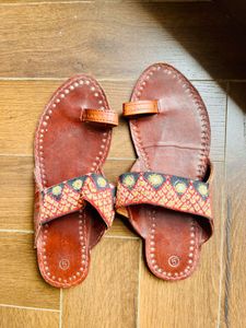 Leather Toe Ring Sandals/kolapuri