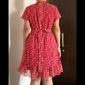Red Floral Dress
