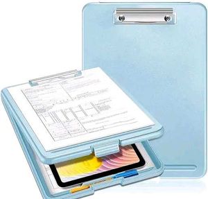 Light Blue Clipboard with Storage