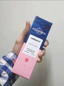 Radiance Aqualogica Watermelon Sunscreen.