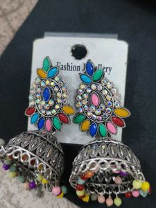 Jhumka For Navratri Outfit