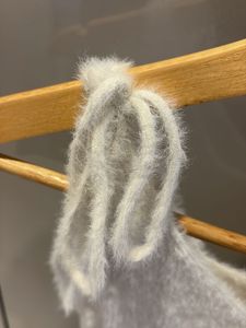 Fluffy White Crop Top