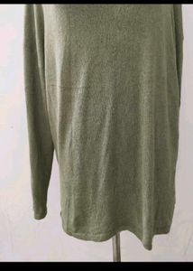 Olive Green Long Sleeve Top