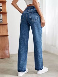Two-Tone Denim Jeans