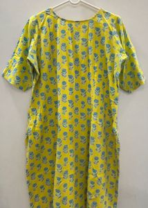 Cotton Kurta Set with Salwar &amp; Dupatta