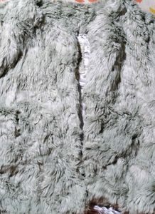 Gray Faux Fur Jacket