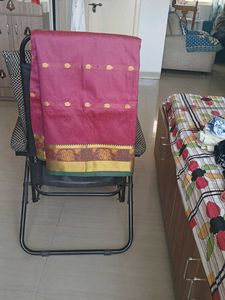 Elegant Maroon &amp; Gold Saree