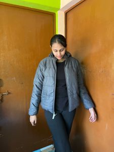 Stylish Grey Puffer Jacket