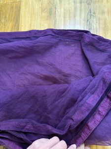 Purple Embroidered peplum top and heavy gher Palaz