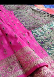Rani Pink Zari SAREE