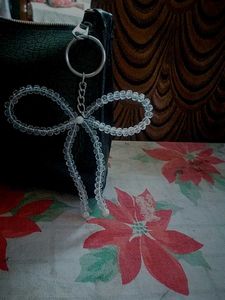Crystal Bow Keychain