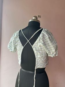 Checkered Crop Top