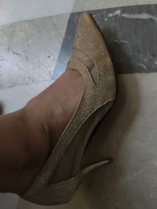 Sparkly Gold Heels