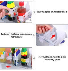 4 Pcs Extendable Refrigerator Dividers