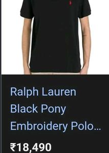 Ralph Lauren Black Polo Shirt