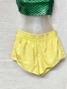 Neon Yellow Shorts for Small To Medium Size Women