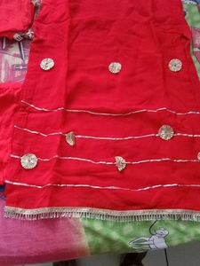 Karwachauth Special Red Gota Patti Suit