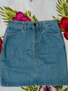 Denim Mini Skirt