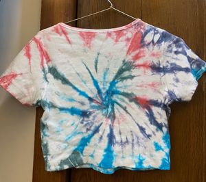 Tie-dye Print Crop Top