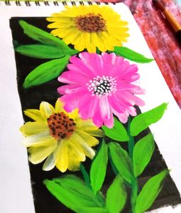 Beautiful Handmade Painting/Floral Painting For Home Decoration