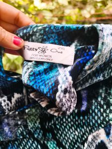 Snakeskin Print Maxi Dress