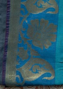 Elegant Teal Saree