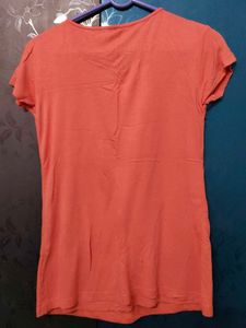 Orange Casual T-shirt